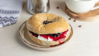 Blueberry Jam Bagel