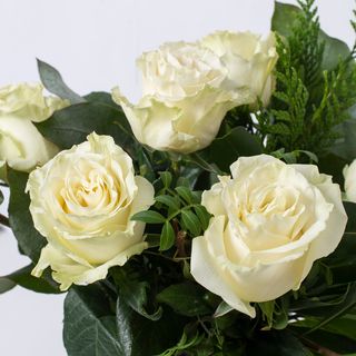 Bouquet 12rosas blancas