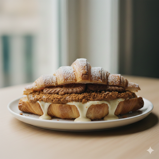 Croissant Relleno Con 2 Ingredientes