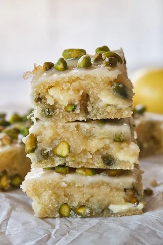 Blondie Con Crema De Pistacho