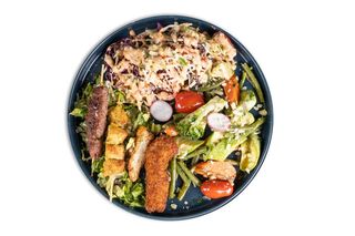 Mixte Viande Hachée Poulet Strips Poulet Grillé