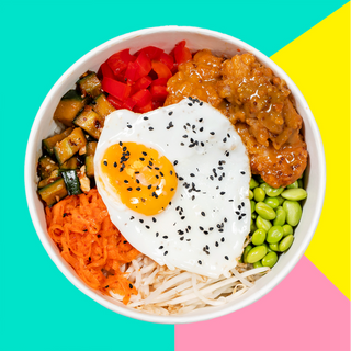 Honey-Mustard Chicken Bibimbap