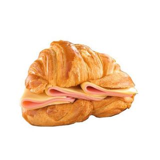 Croissant artesano a la plancha con york y queso