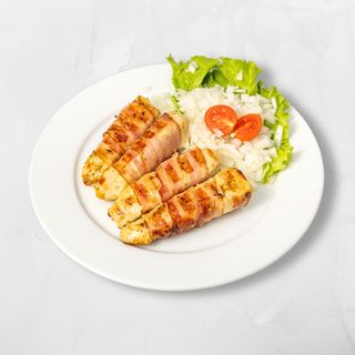 Pileće roladice u slanini