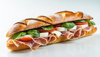 Panino, patatine fritte e bevanda