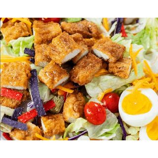 Crispy Chicken Breast Salad