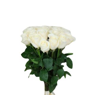 Букет з 21 білої троянди