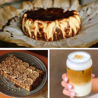 Комбо меню №2: Вафля Нутела + Лате + Баскський чізкейк