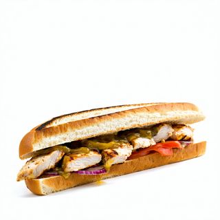 Bocadillo de pollo a la brasa