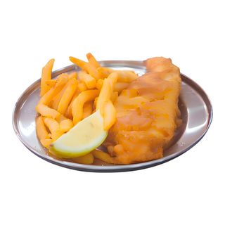 Pollo Frito (8 Uds.) Con Patatas