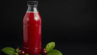 Homemade cherry juice