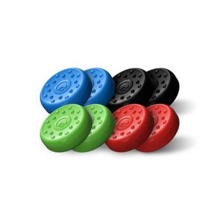 8 Thumb Grips Kontrolfreek No-Slip Azul/Negro/Rojo/Verde Para Ps5 - 0810052984285