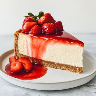 Cheesecake marmellata di fragole e cioccolato bianco