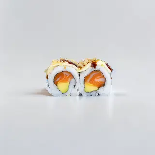 303.  Ura Salmón Con Aguacate Y Nueces (8 Uds.)