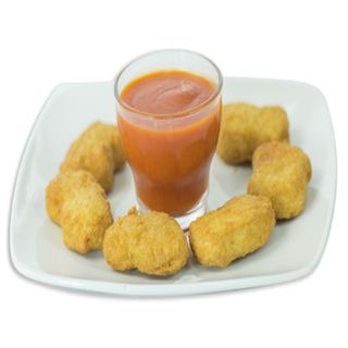 Plato de nuggets de pollo
