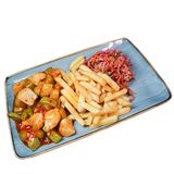Куриное филе с кабачками