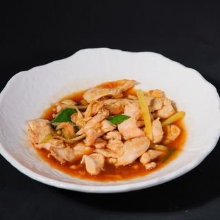 Pollo allo zenzero con cipolla