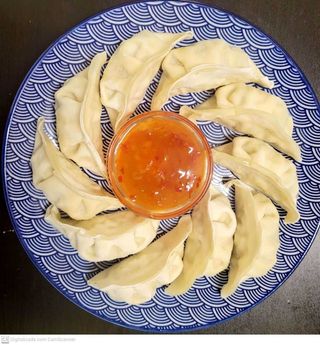 Fried chicken dumplings  10 peças