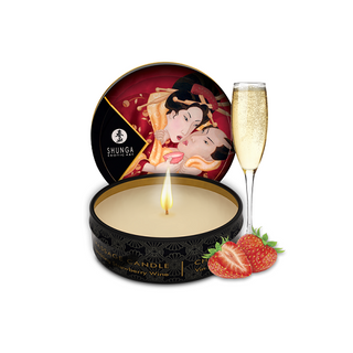 Vela Para Masaje Romance Fresas Con Cava Shunga 30 Ml