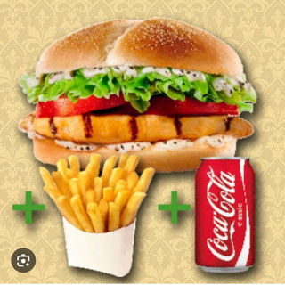 Menú Hamburguesa pollo o ternera