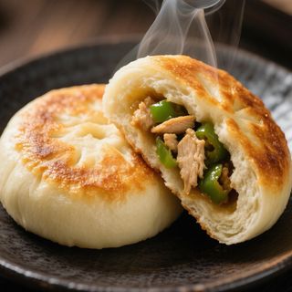 Nomada Bao XL Dorado - Pollo y Pimiento Verde  