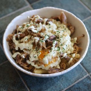 Huevos fritos con puntillas