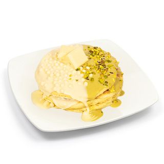 Pancake pistacchio e cioccolato bianco