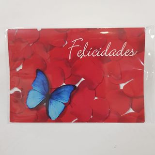 Tarjeta Felicidades Mariposa