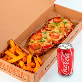 Combo Coca Cola Milanesa de Ternera Pepperoni