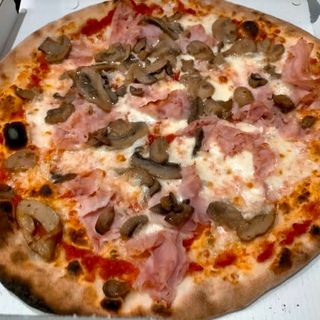 Prosciutto e funghi baby