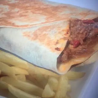 Menú Fajita De Carne Mechada Con Queso