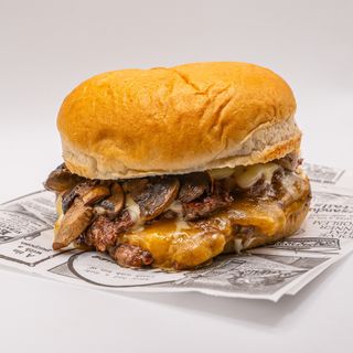 Cheesy Mushroom Burger