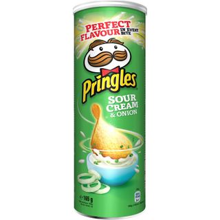 Чипс Pringles Сметана И Лук 165 Гр Кутия-015686