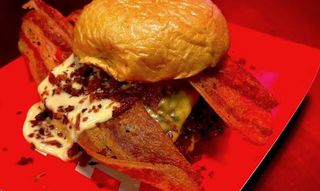 Cheddar bacon burger