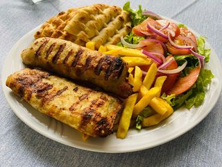 Menù bifteki formaggio e pancetta