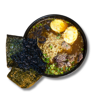 Рамен с маринованной говядиной 