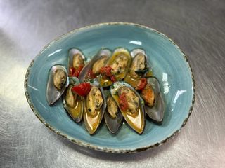 Scoici greenshell la tigaie