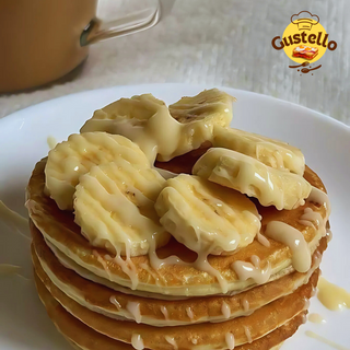 Pancakes Banane & Chocolat Blanc