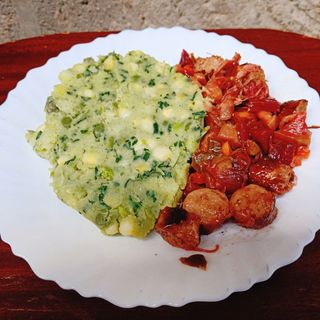 Mukimo with Minced Meat