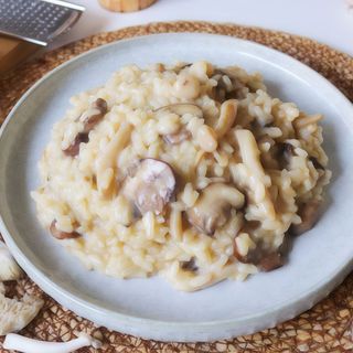 Risotto De Setas Y Parmigiano