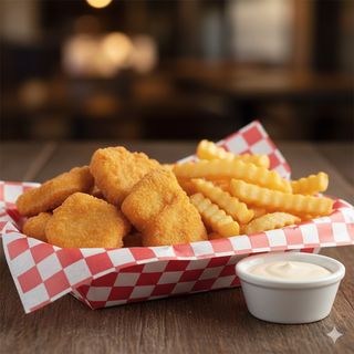 Chicken nuggets + patatine