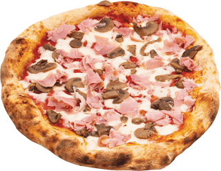 Menù prosciutto cotto e funghi 