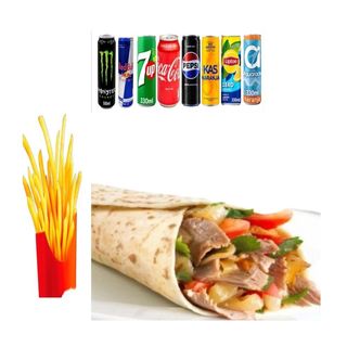 Menu Lahmacun +Patatas +Bebidas