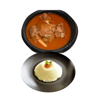 Soupe De Cabri + Attiéké