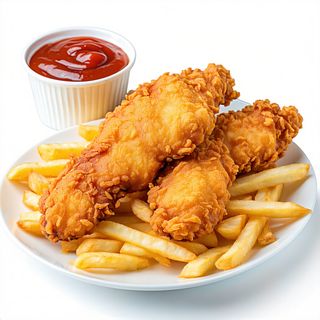 Crispy si cartofi prăjiți