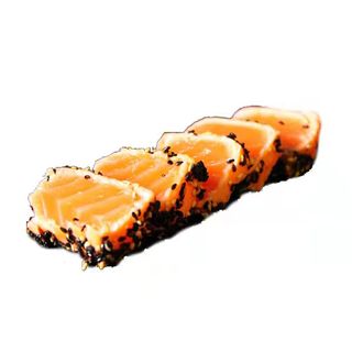 13a. Tataki de salmón con salsa jalapeño (9 pzs.)