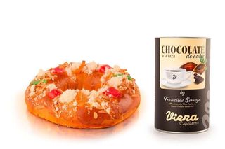 Pack roscón vacio nº1 y estuche de chocolate a la taza