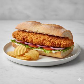 Bocadillo De Pollo Crujiente