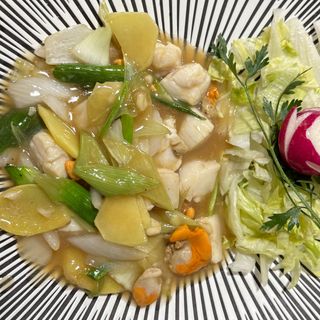 Vieiras Con Espárragos Frescos