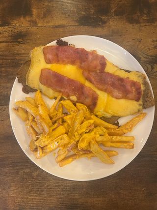 Milanesa de ternera Cheddar Bacon